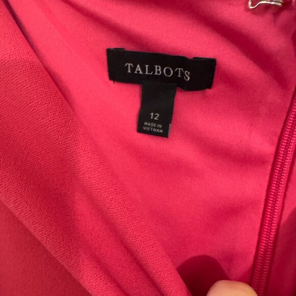 Talbots Pink Sheath Dress 12 - Picture 3 of 4